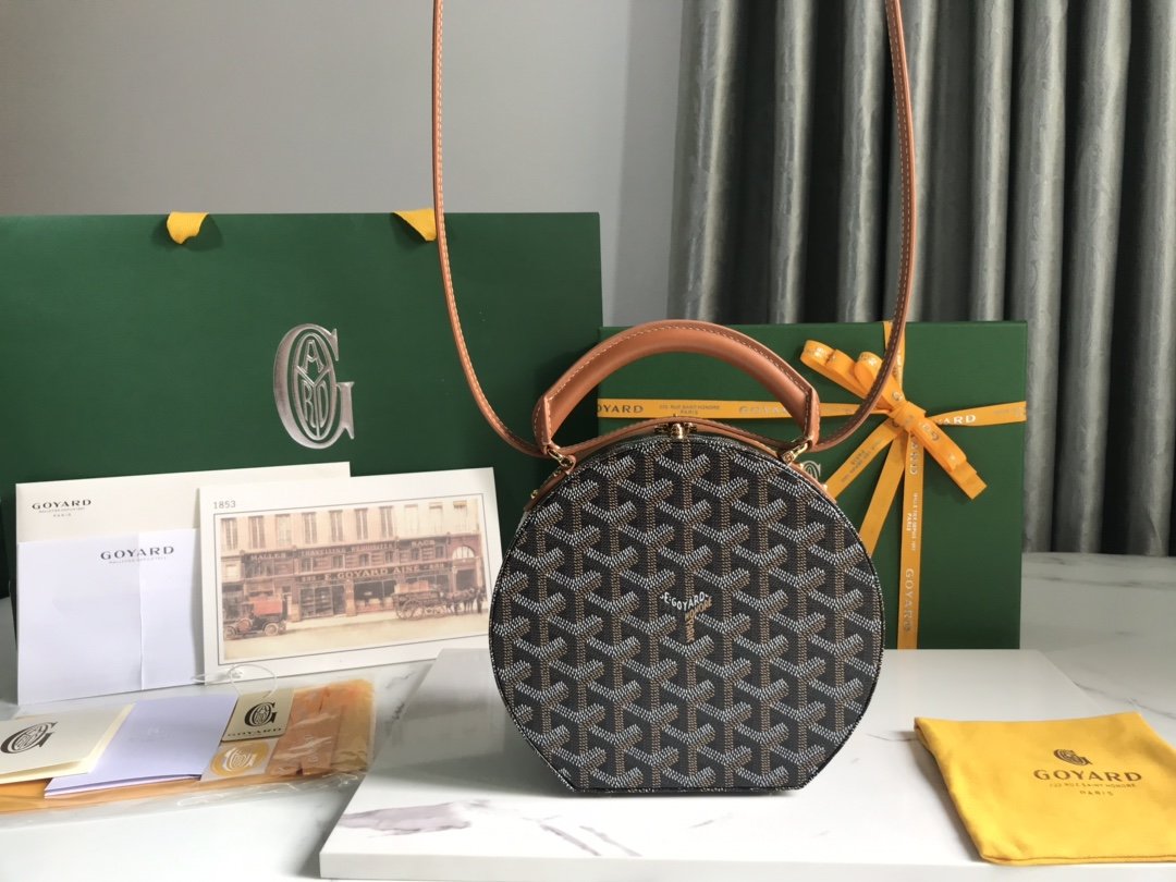 118085🆕Goyard Alto round box bag is also a hat box bag🎩