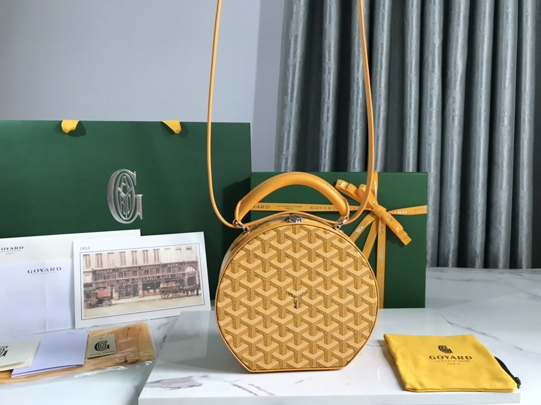 118085🆕Goyard Alto round box bag is also a hat box bag🎩