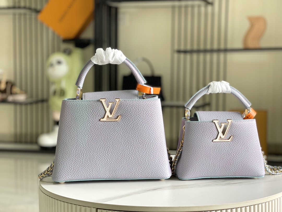 【Premium boutique original leather M59868💋M59850 star pearlescent blue shell buckle】