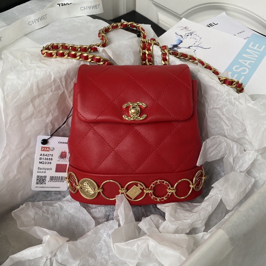 💞Explosive 23b gold coin backpack AS4275🥇