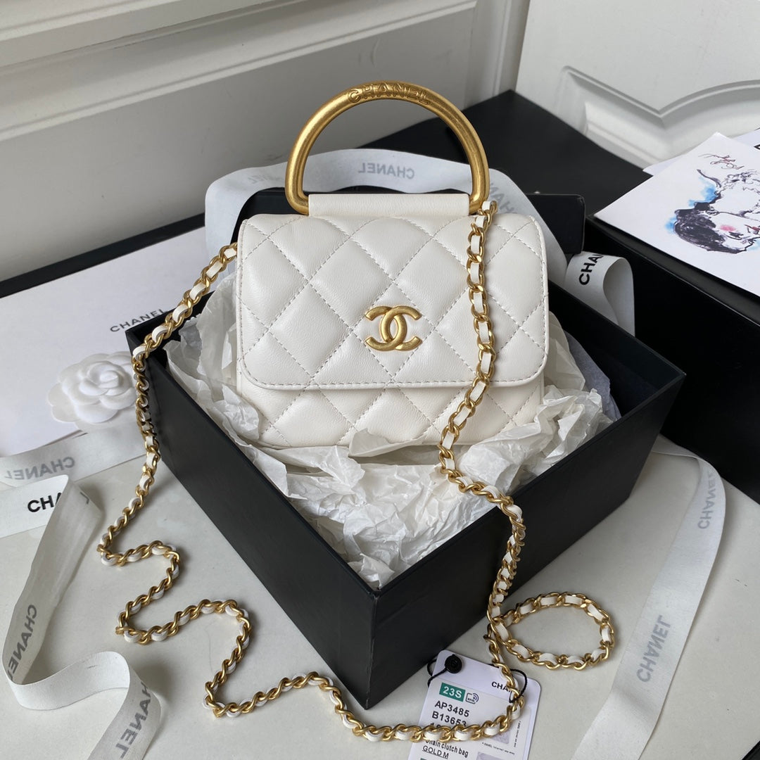 Chanel 23B metal bracelet flip phone bag
