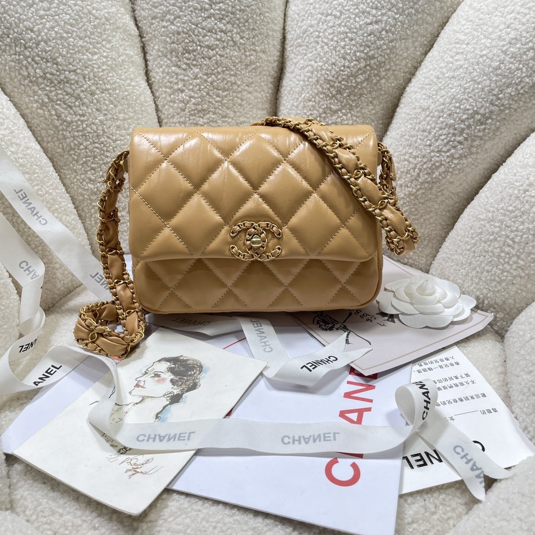 New models in stock! ! 23K cowhide wide shoulder strap shoulder bag 4423