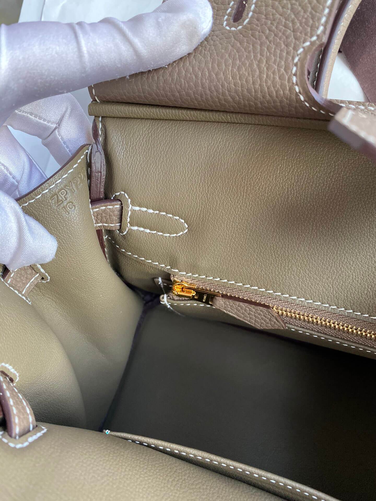 BK25cm,Elephant gray gold buckle