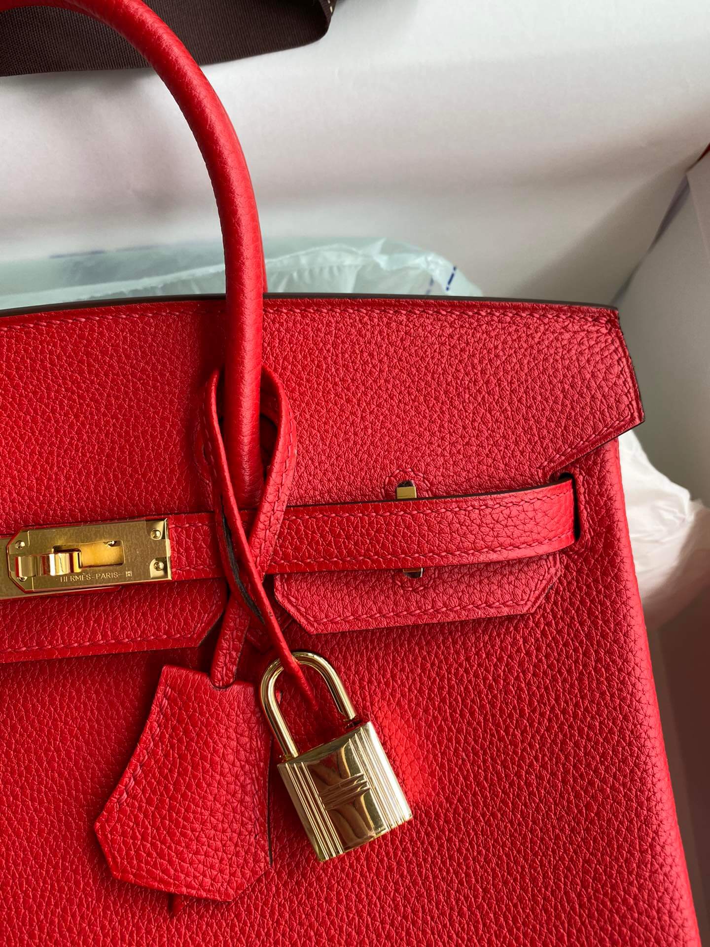 BK25cm,red gold buckle