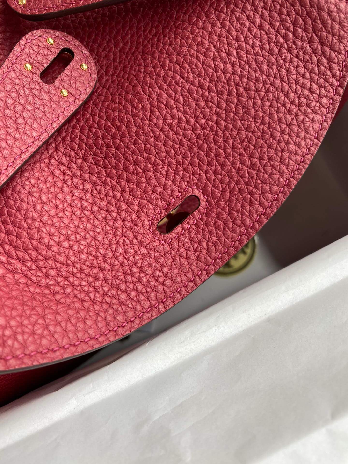 LD26cm,wine red gold buckle