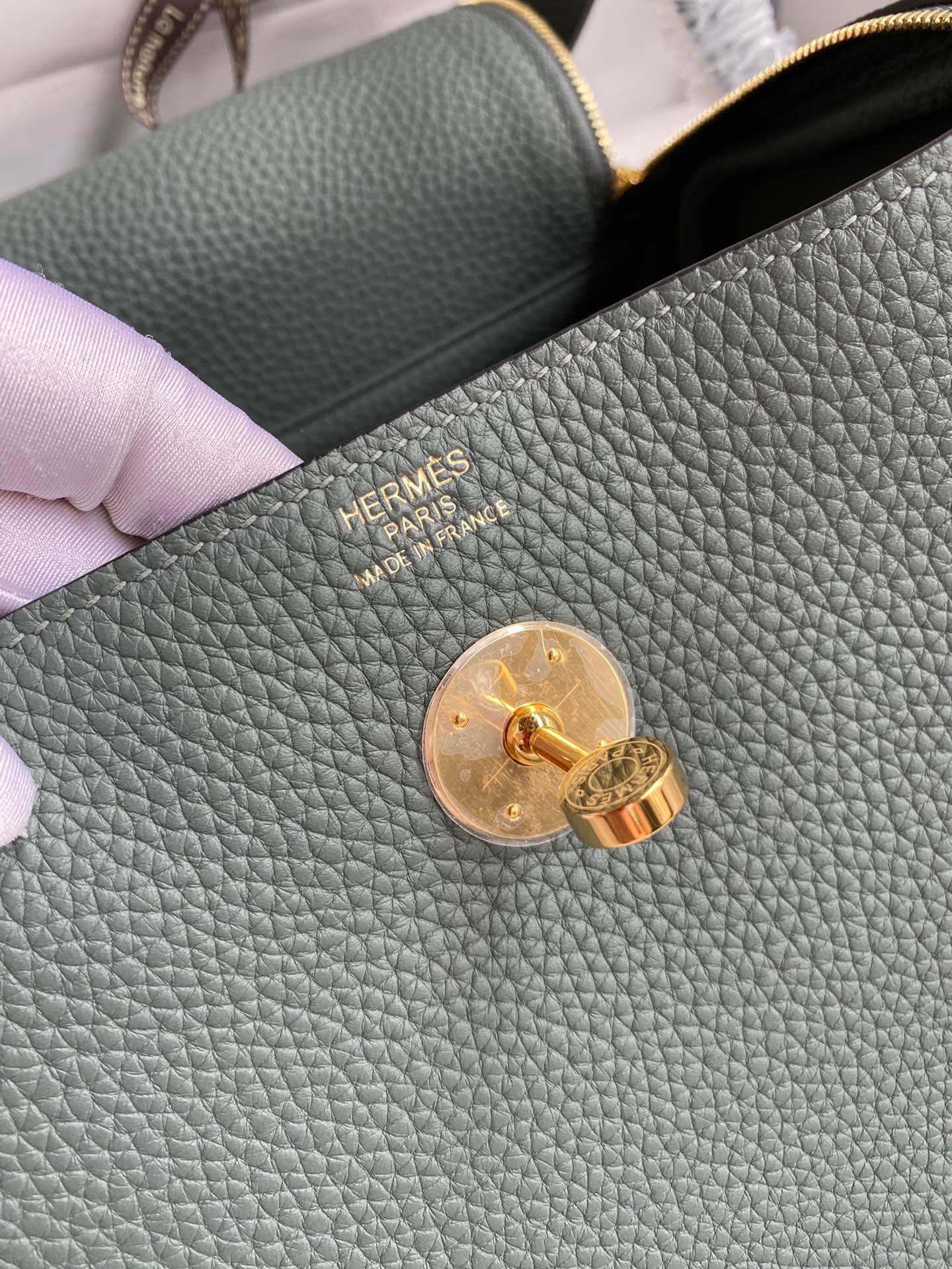 LD26cm,Almond Green Gold Buckle