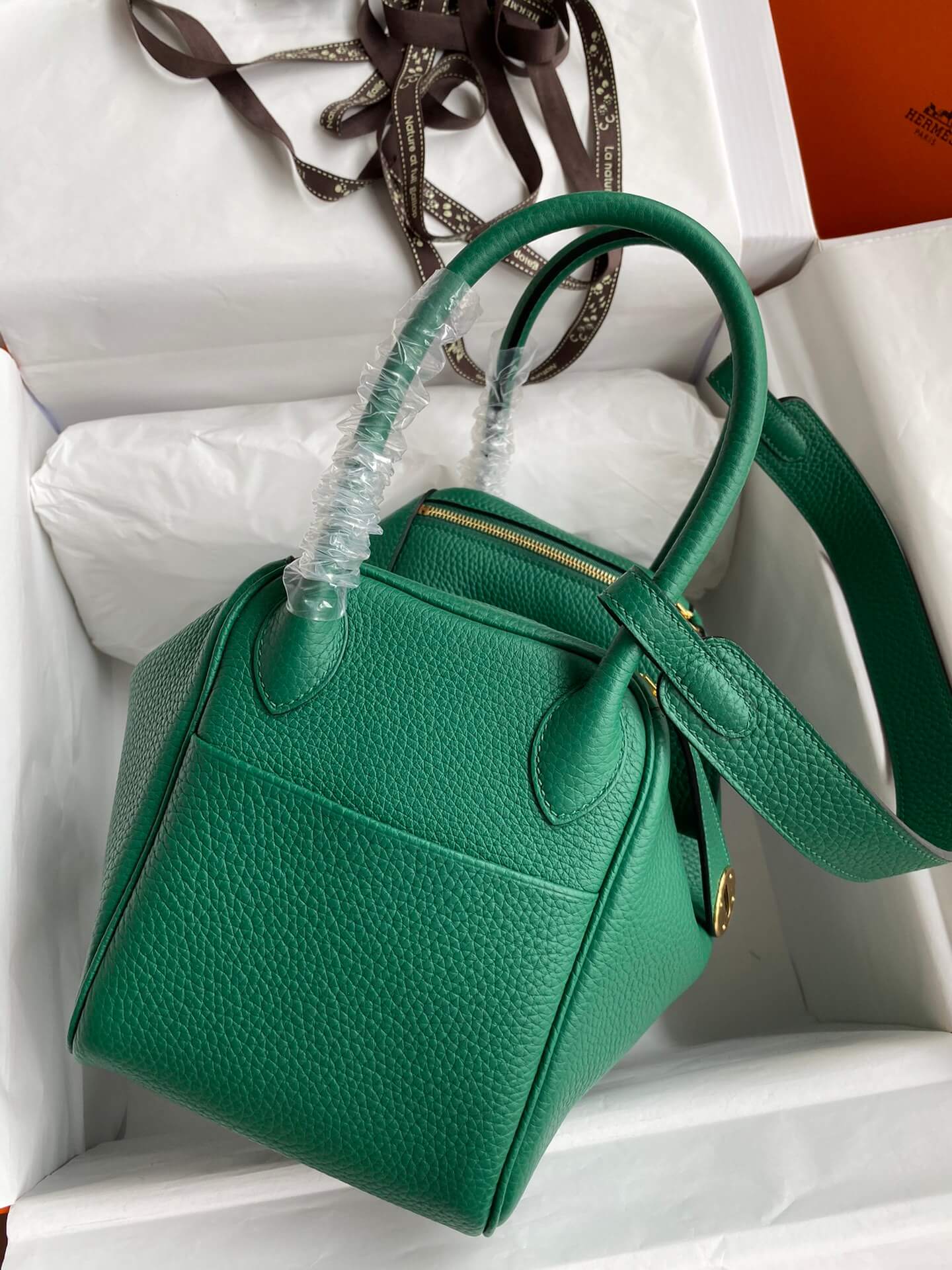 LD26cm,Peacock Green Gold Buckle