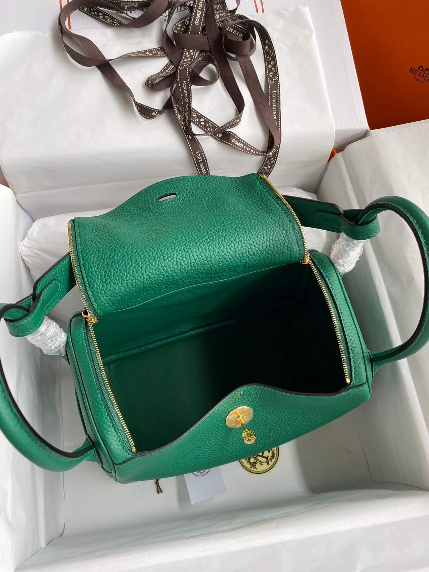 LD26cm,Peacock Green Gold Buckle