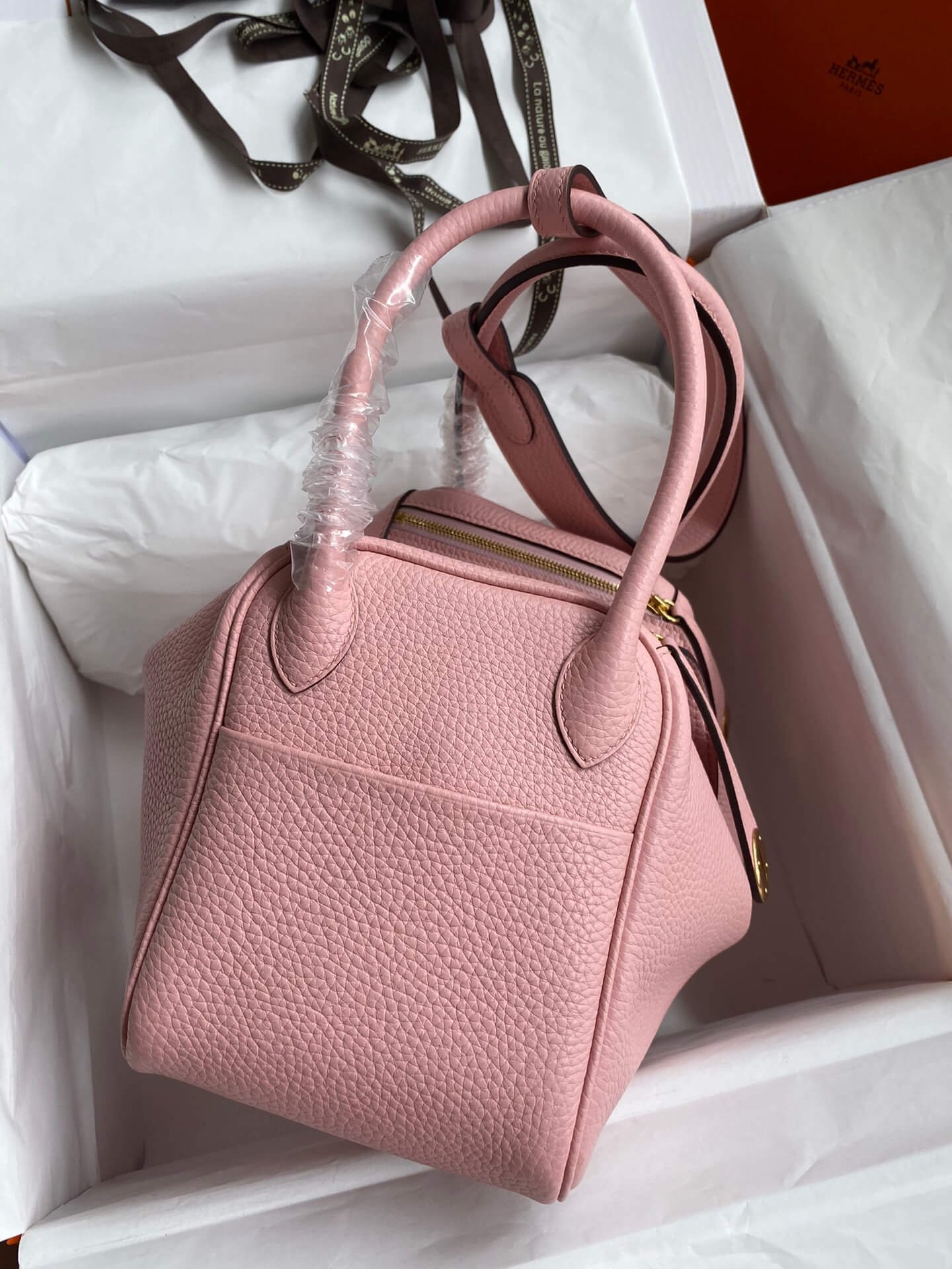 LD26cm,3q Cherry Blossom Pink Gold Buckle