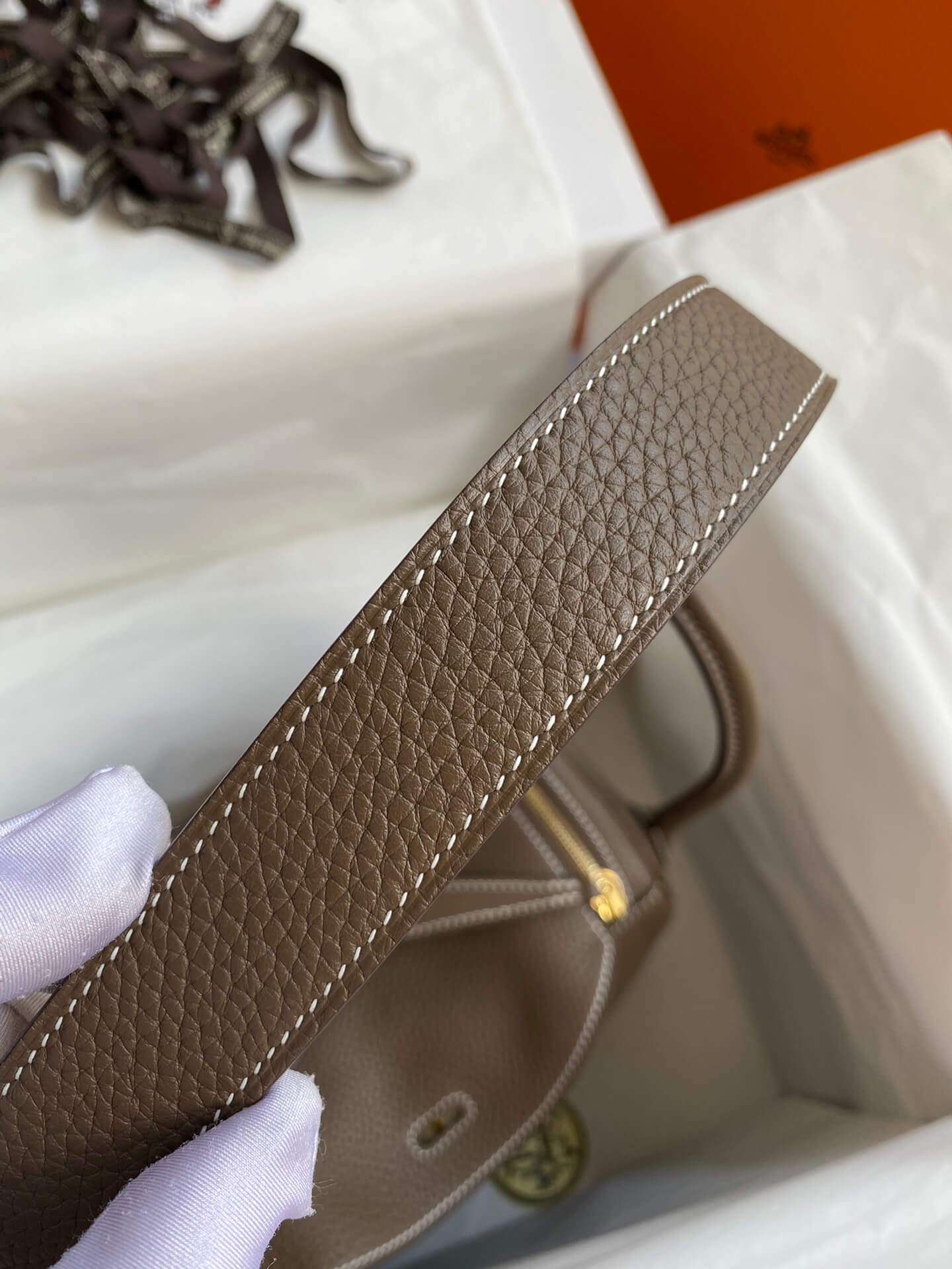 LD26cm,Elephant gray gold buckle