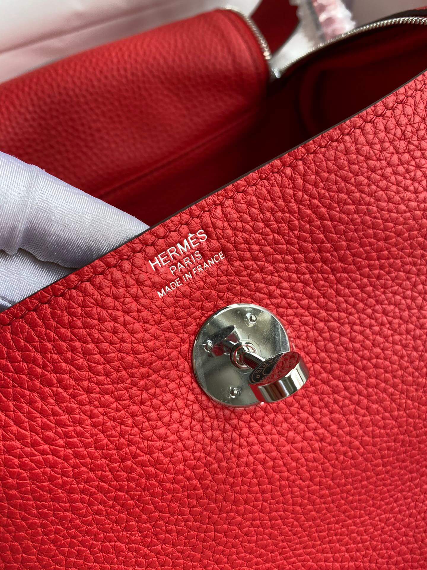 LD26cm, red silver buckle