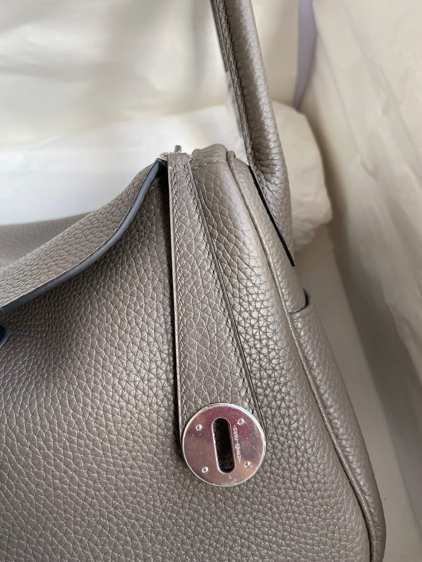 LD26cm, pewter gray silver buckle