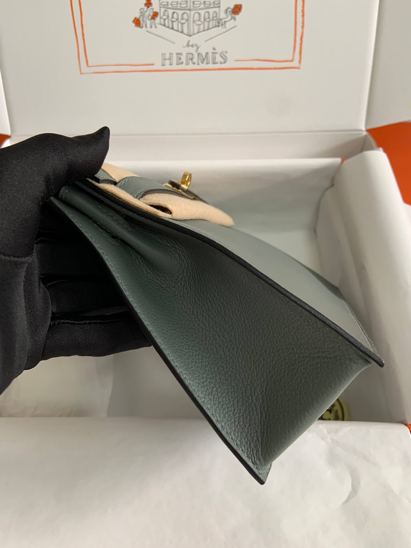 Ky danse 22cm , almond green