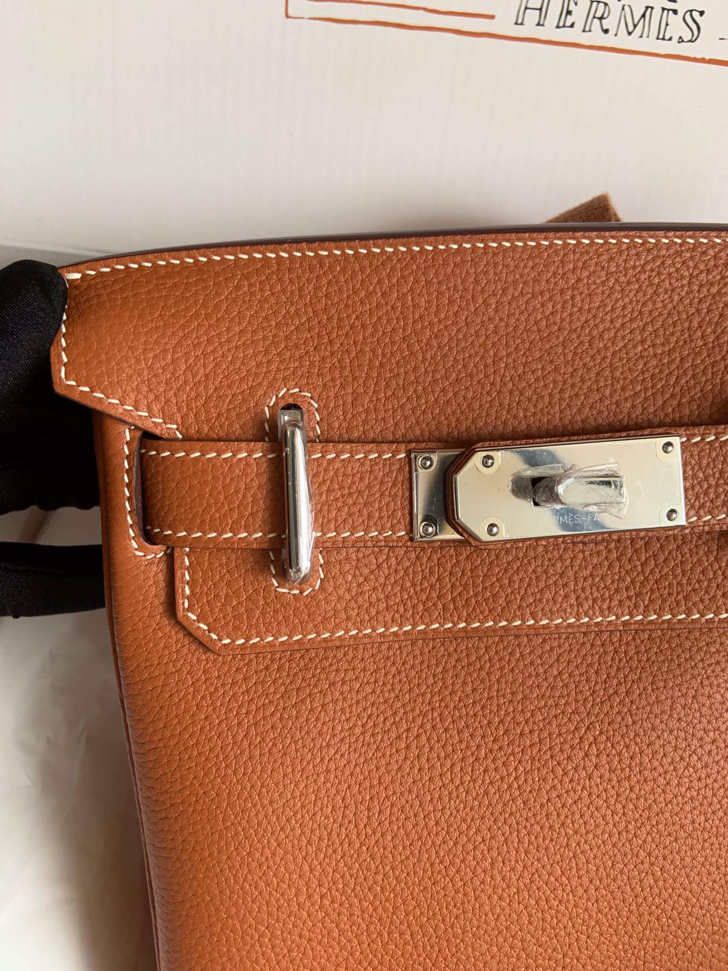 Hermes HAC A DOS, golden brown