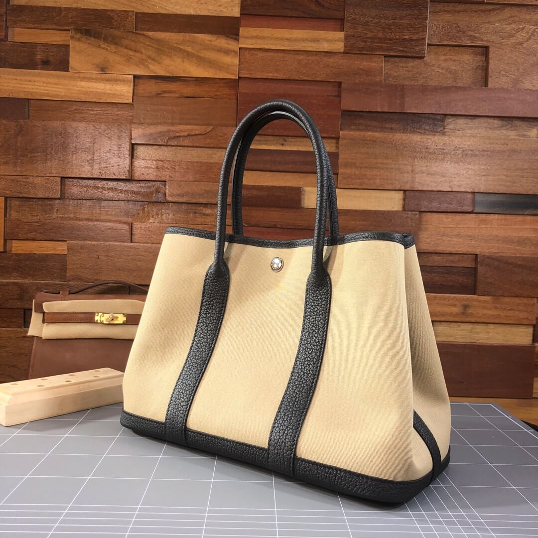 garden: Canvas 30cm CC89 noir black / S2 Trench gray