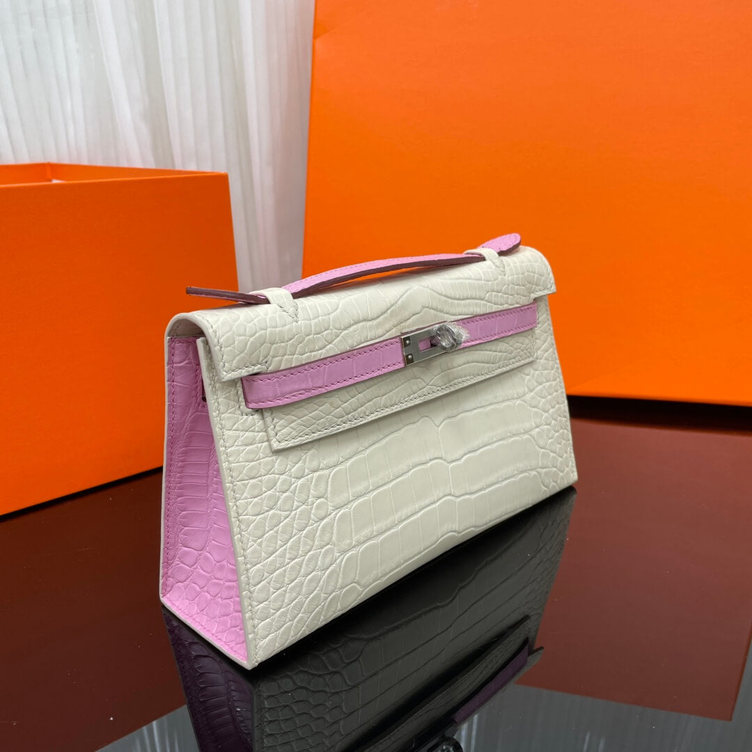 Kelly kelly first generation 22 cm imported American matte crocodile leather hand-sewn wax thread💕