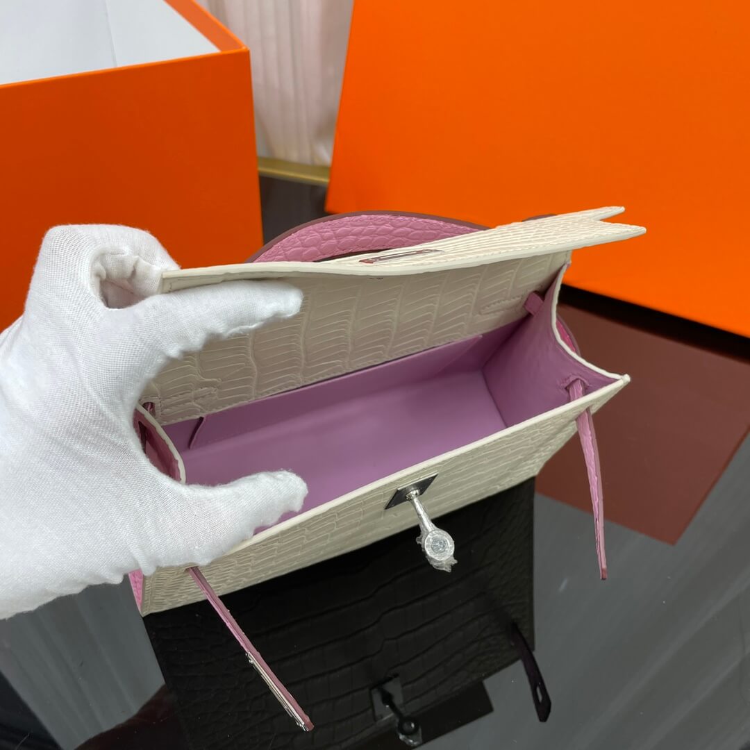 Kelly kelly first generation 22 cm imported American matte crocodile leather hand-sewn wax thread💕