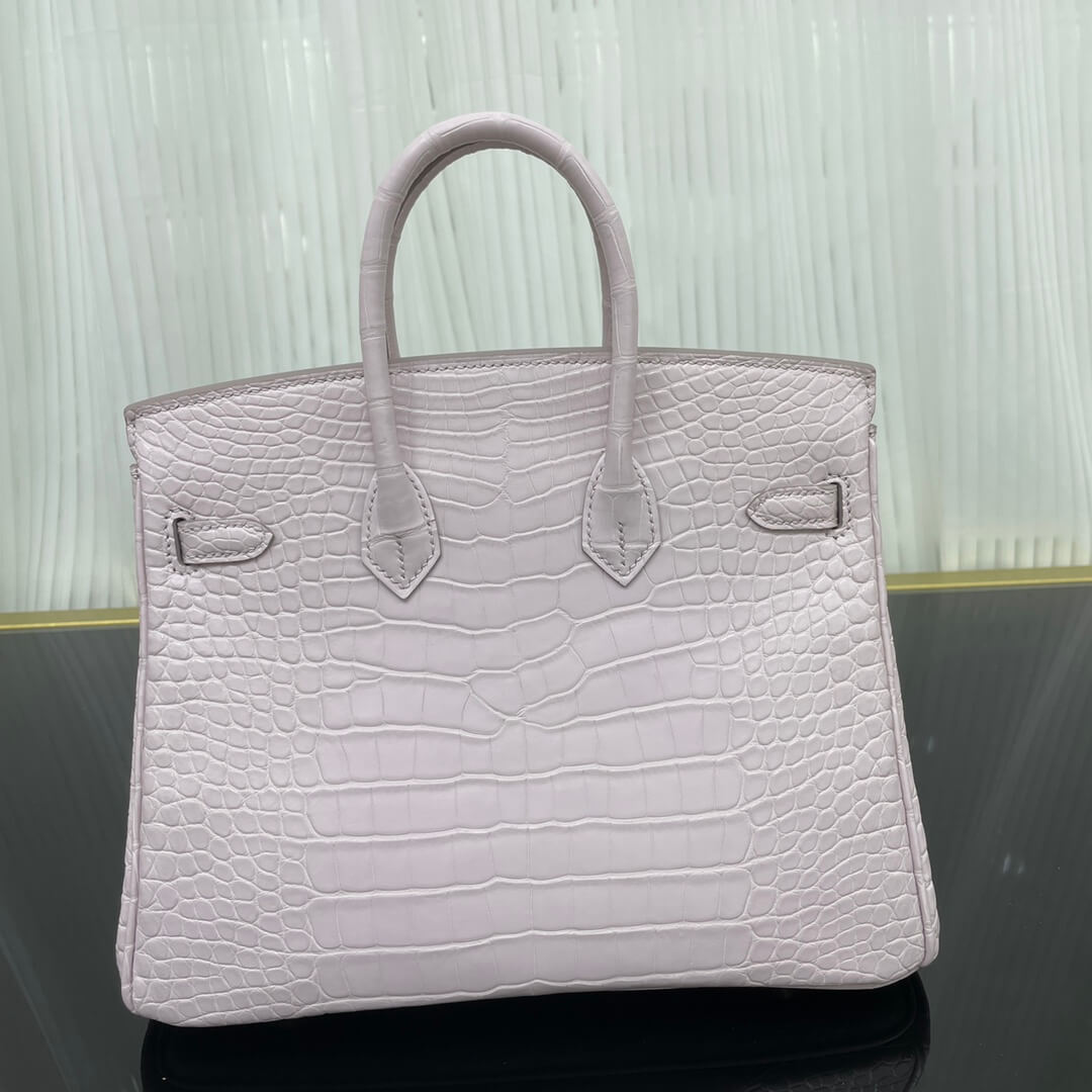 birkin25 American crocodile skin matte three skins cut, hand waxed thread👛👛