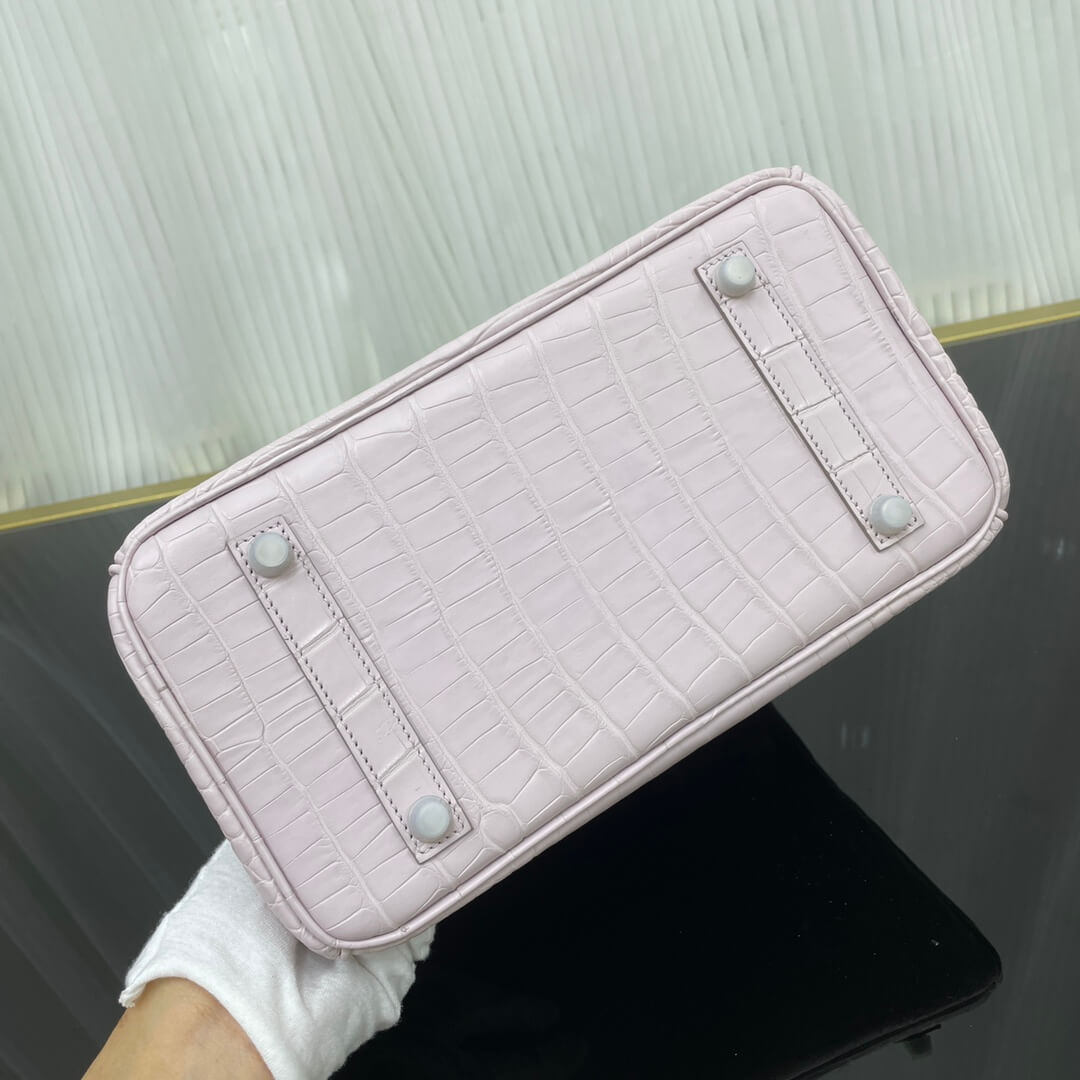 birkin25 American crocodile skin matte three skins cut, hand waxed thread👛👛