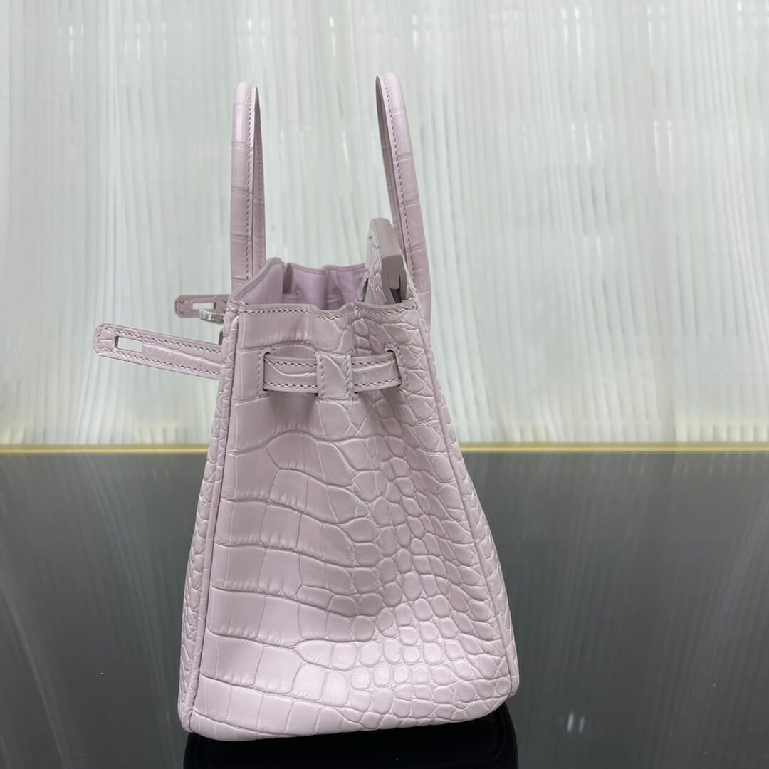 birkin25 American crocodile skin matte three skins cut, hand waxed thread👛👛