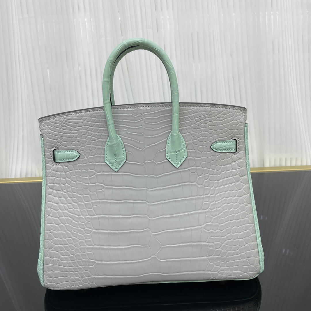 birkin25 American crocodile skin matte three skins cut, hand waxed thread👛👛