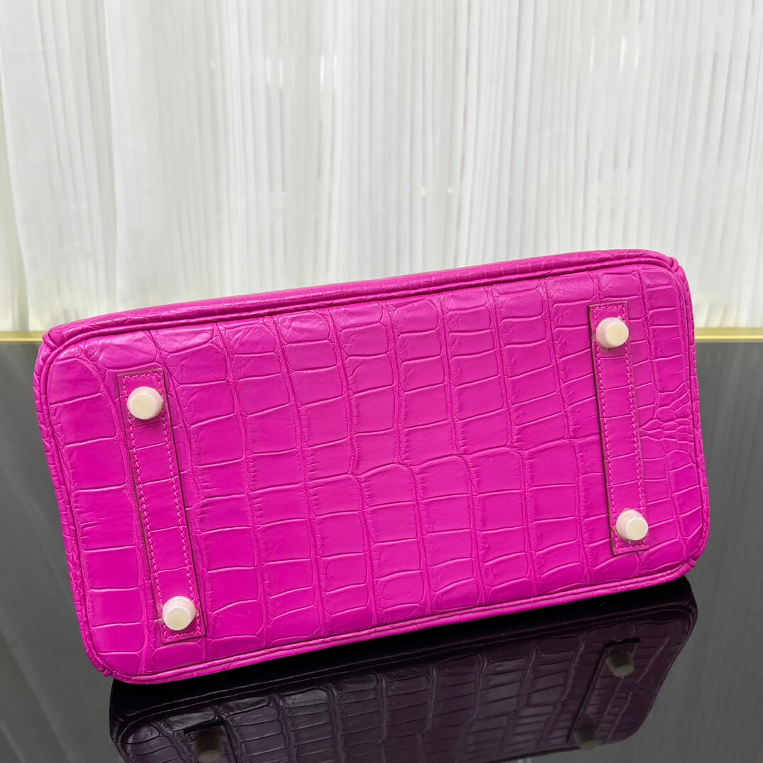 Birkin30 imported matte crocodile leather, in stock and hand-stitched with wax thread💕