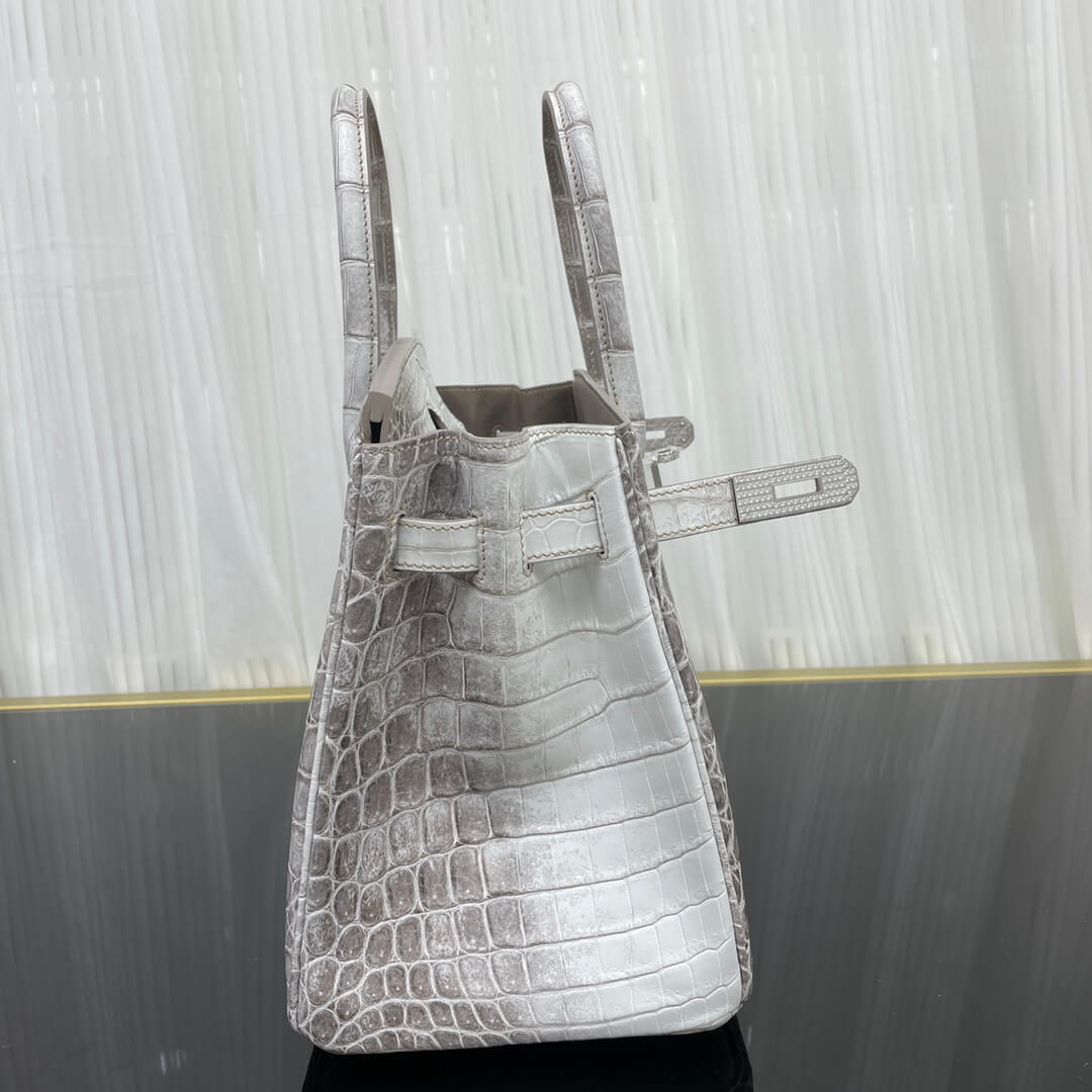 Birkin30 imported Himalayan crocodile skin, in stock, clapping and sewing wax thread ๐