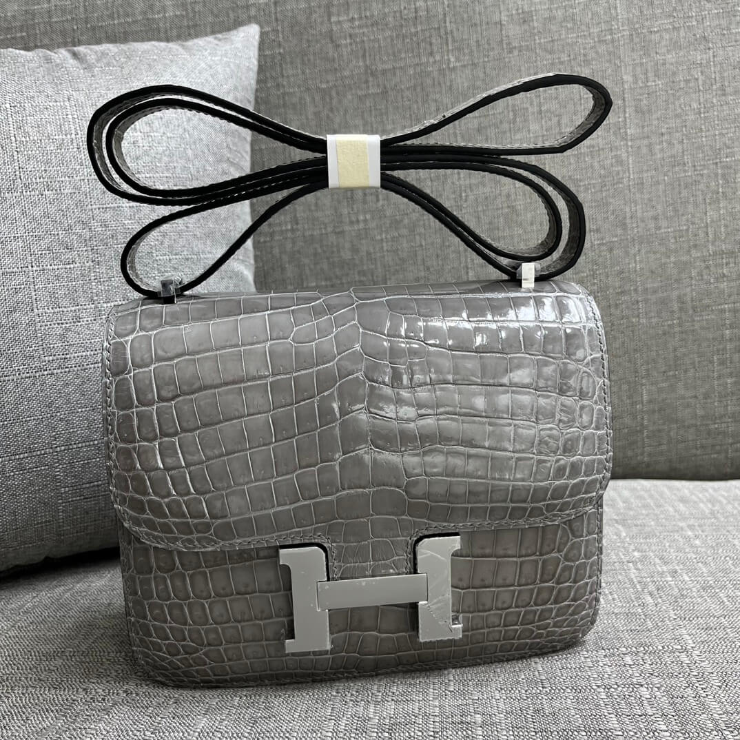 Kangkang 19 stewardess bag imported, Nile crocodile handmade beeswax thread ❤️