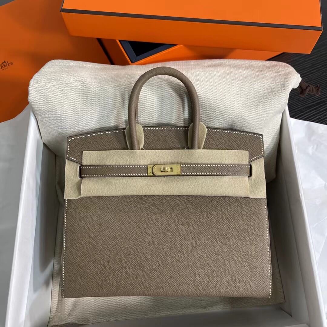 Birkin Sellier outseam epsom: elephant gray