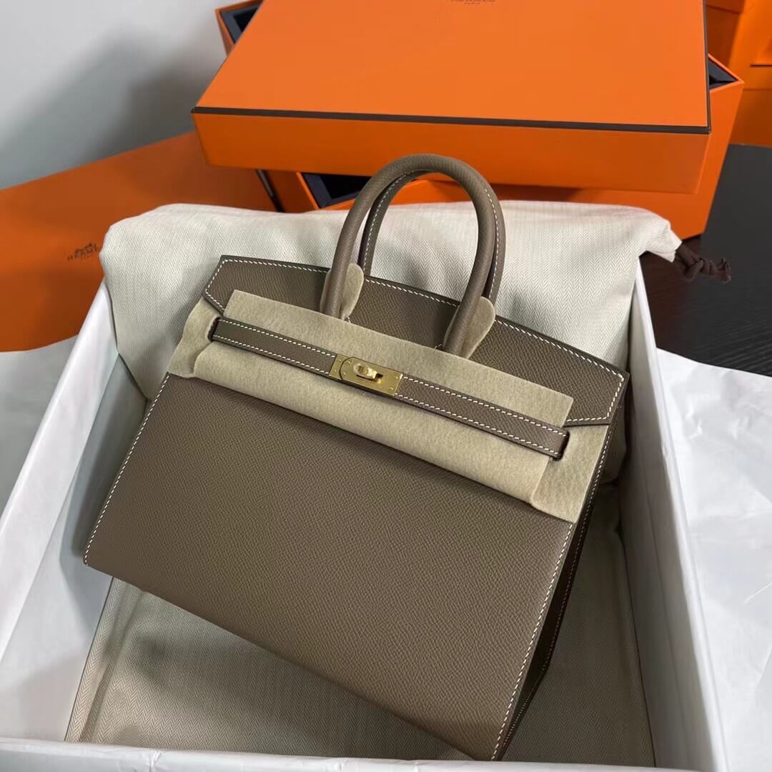 Birkin Sellier outseam epsom: elephant gray
