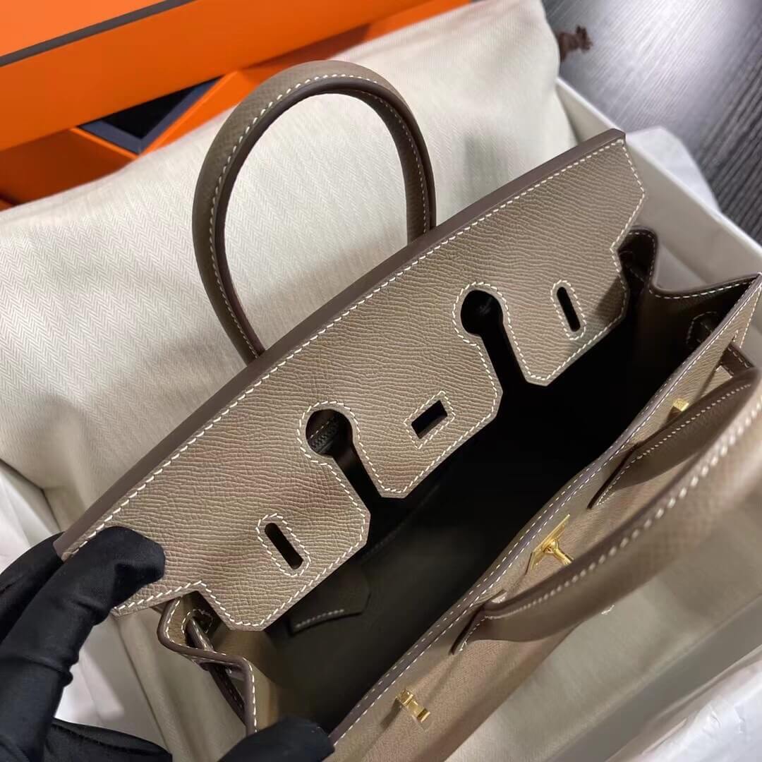 Birkin Sellier outseam epsom: elephant gray