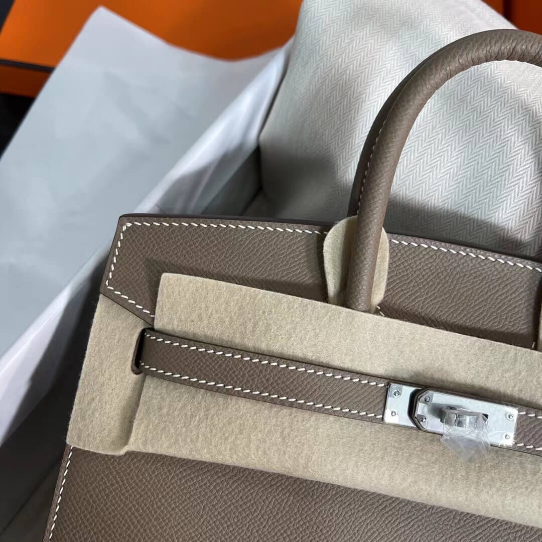 Birkin Sellier outseam epsom: elephant gray