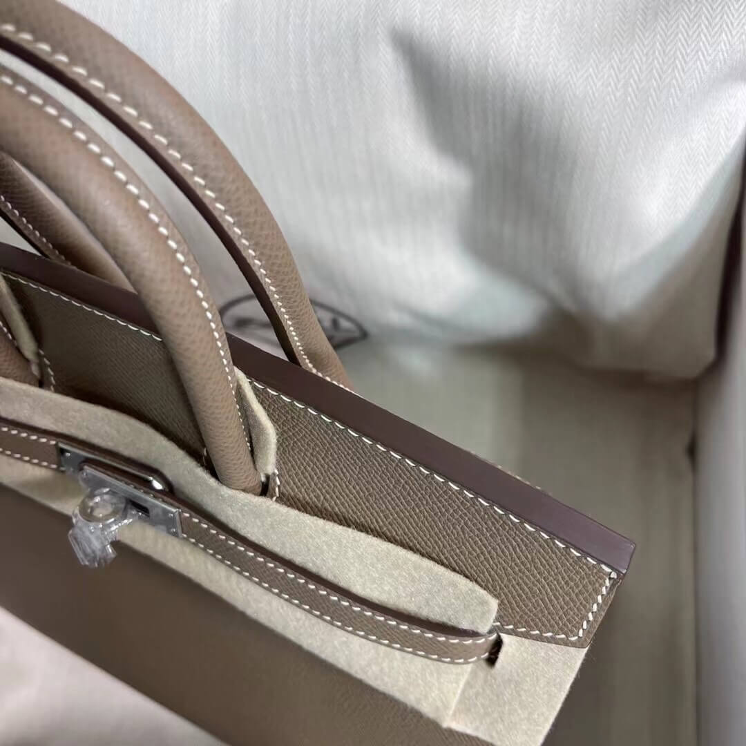 Birkin Sellier outseam epsom: elephant gray