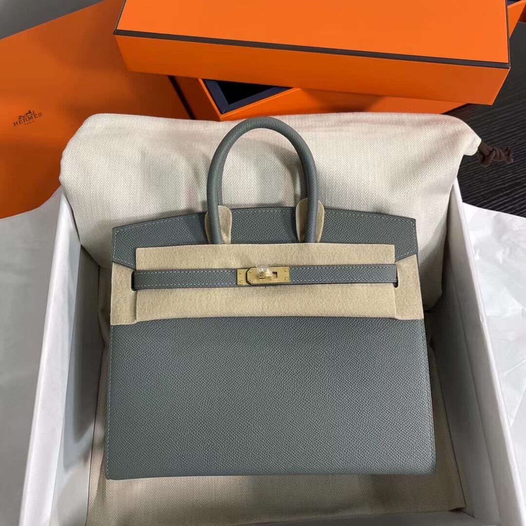 Birkin Sellier outseam epsom: almond green