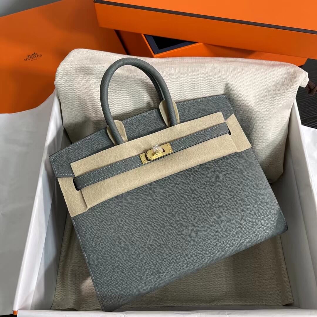 Birkin Sellier outseam epsom: almond green