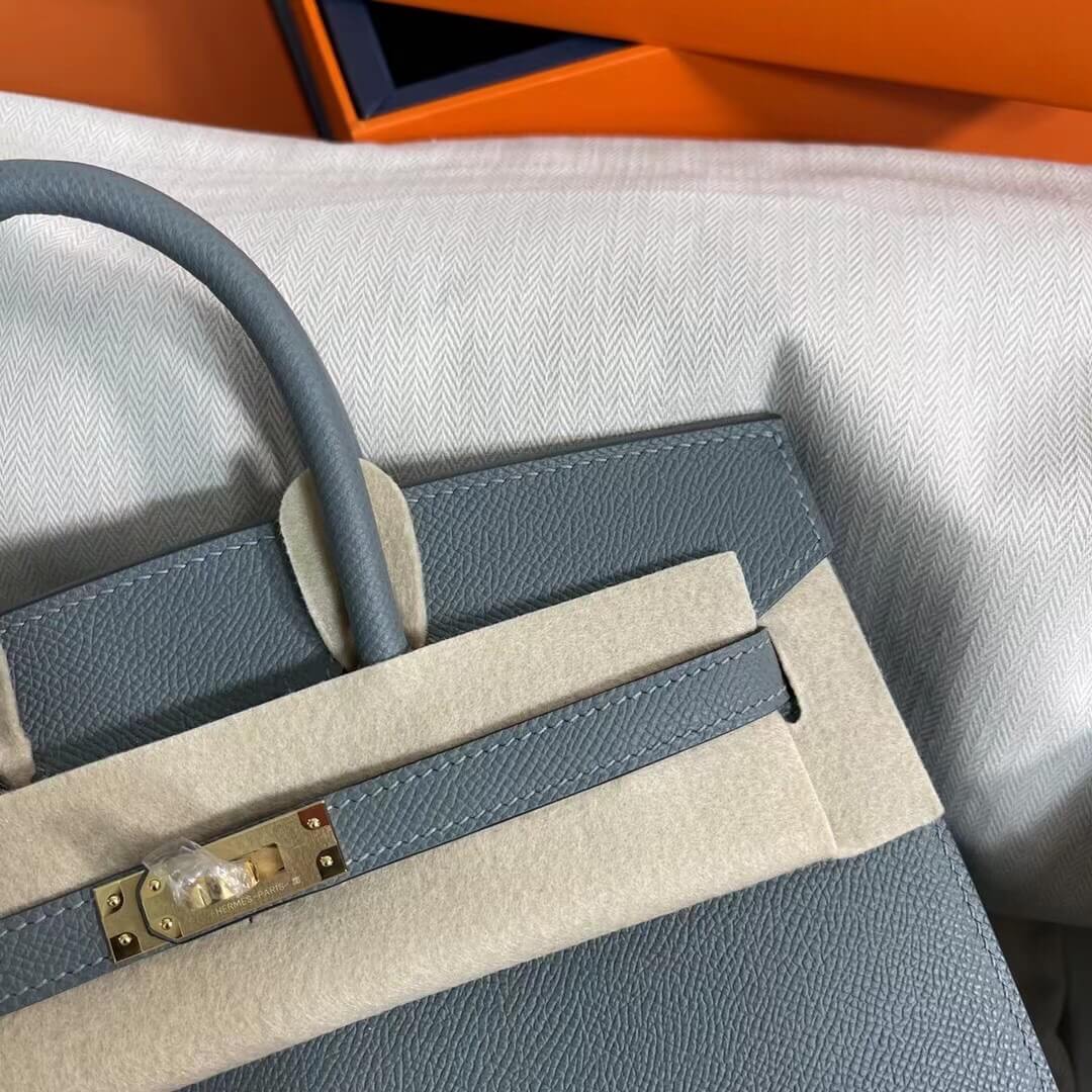 Birkin Sellier outseam epsom: almond green