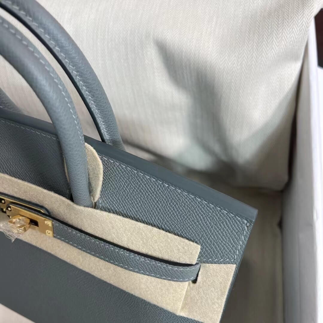 Birkin Sellier outseam epsom: almond green