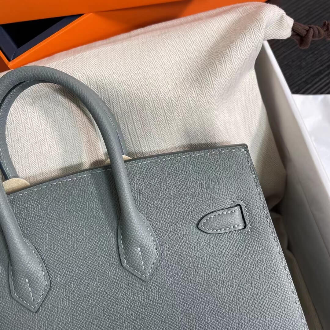 Birkin Sellier outseam epsom: almond green