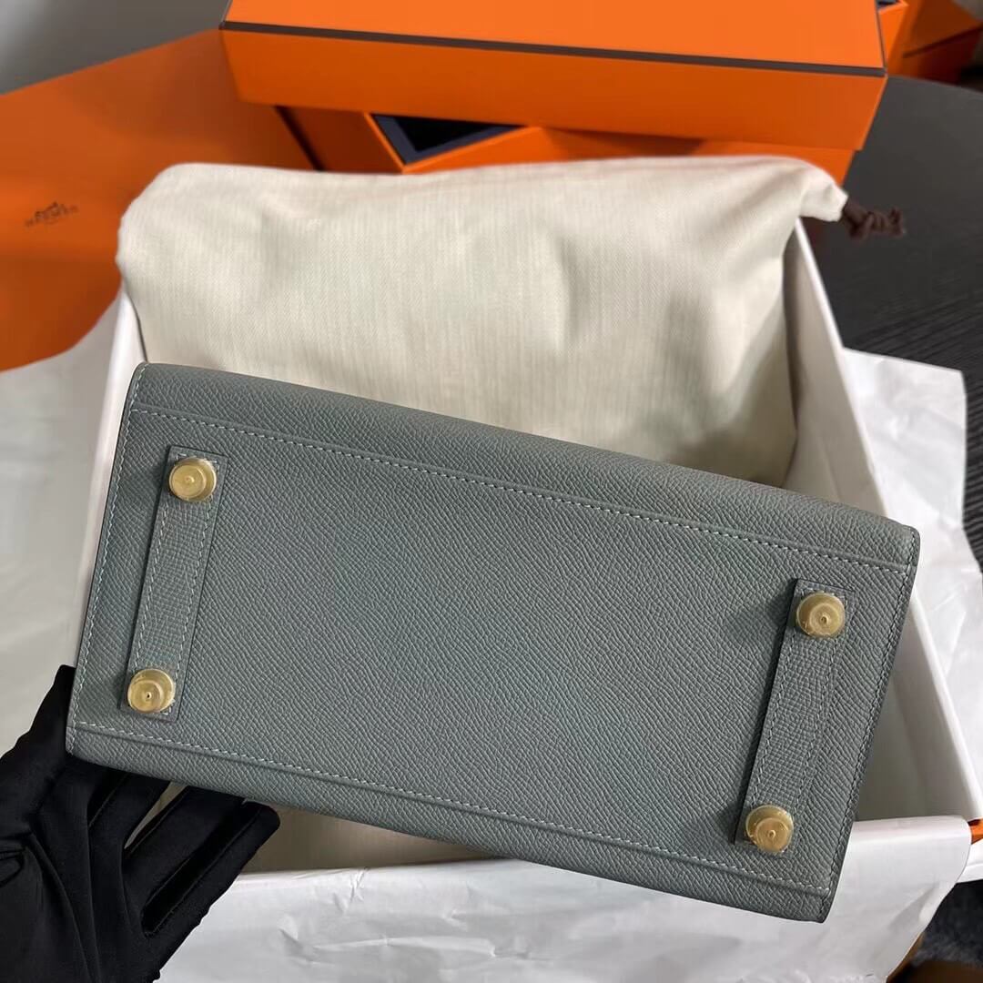 Birkin Sellier outseam epsom: almond green