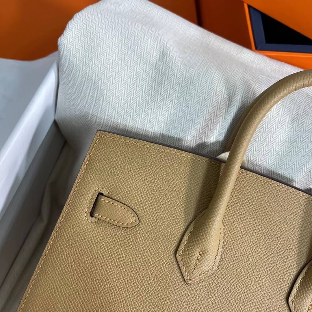 Birkin Sellier outseam epsom: biscuit color