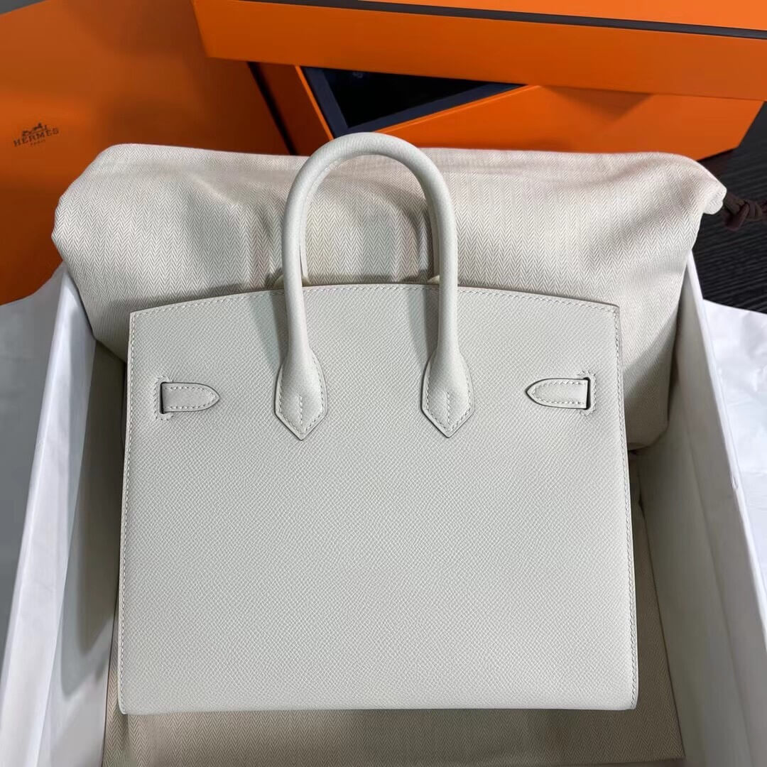 Birkin Sellier outseam epsom: milkshake white