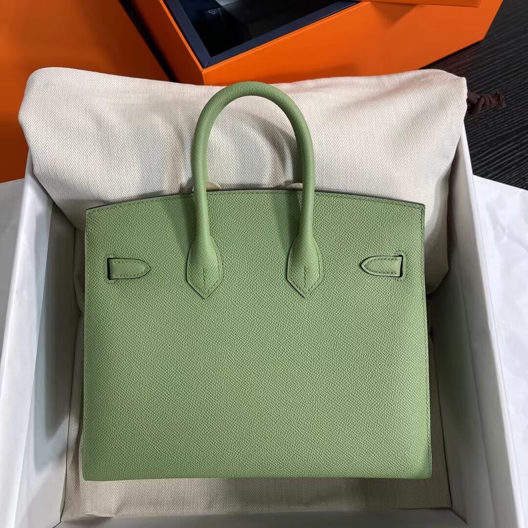 Birkin Sellier outseam epsom: avocado green