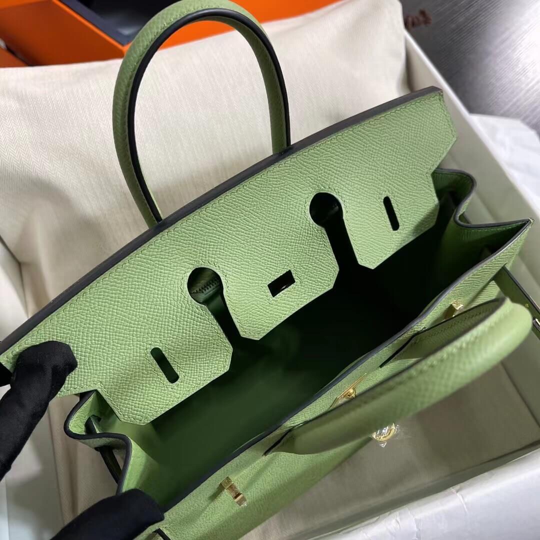 Birkin Sellier outseam epsom: avocado green