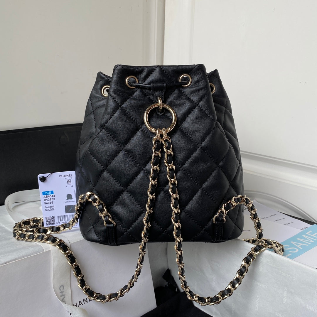✨✨Really fragrant🌺Chanel's new 23B backpack, AS4342 💜Unlock multiple carrying methods