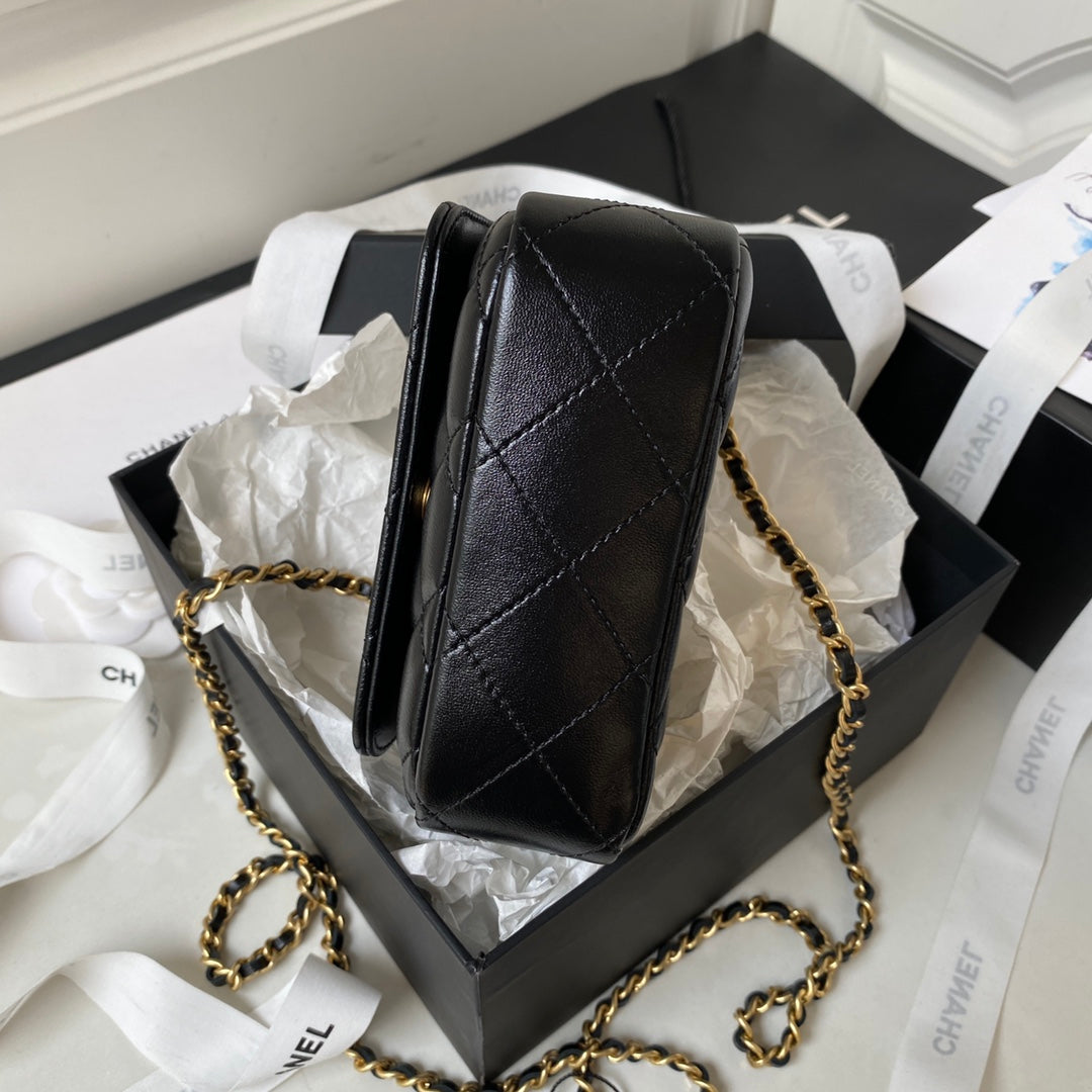 Chanel 23B metal bracelet flip phone bag