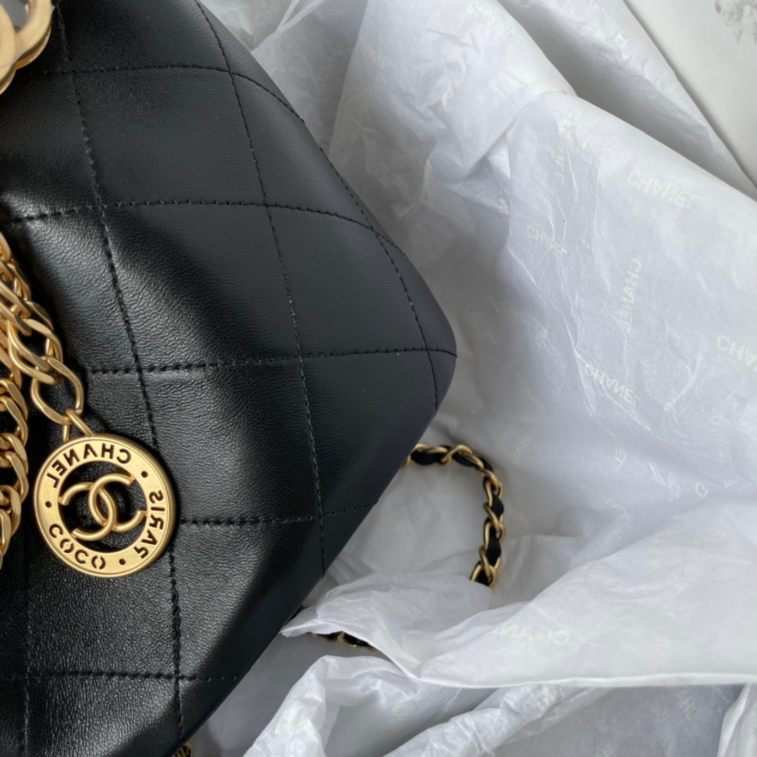 ✨New in stock✨23s gold coin chain bucket bag
