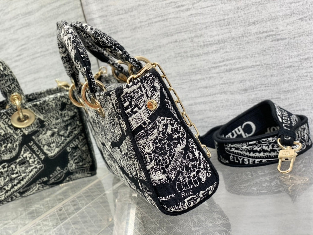 Horizontal Paris map embroidery cloth spot‼