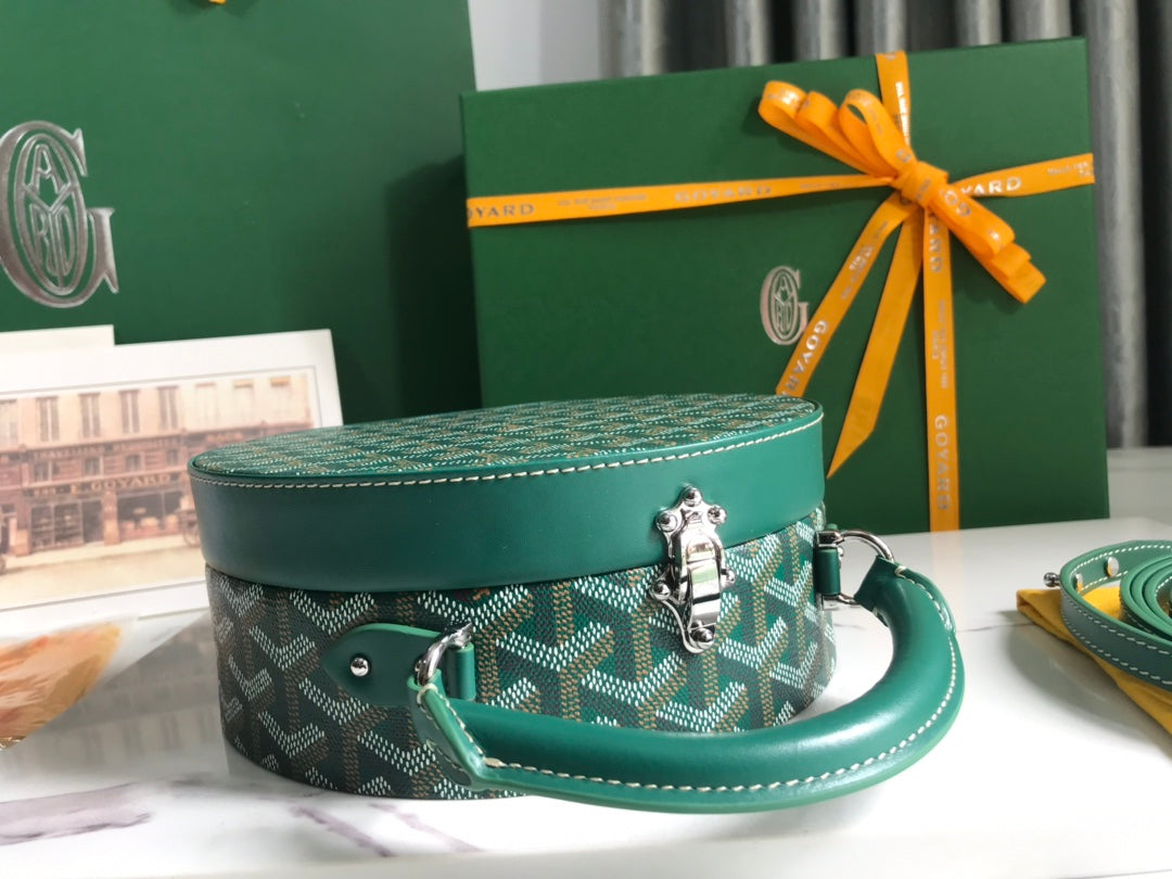118085🆕Goyard Alto round box bag is also a hat box bag🎩
