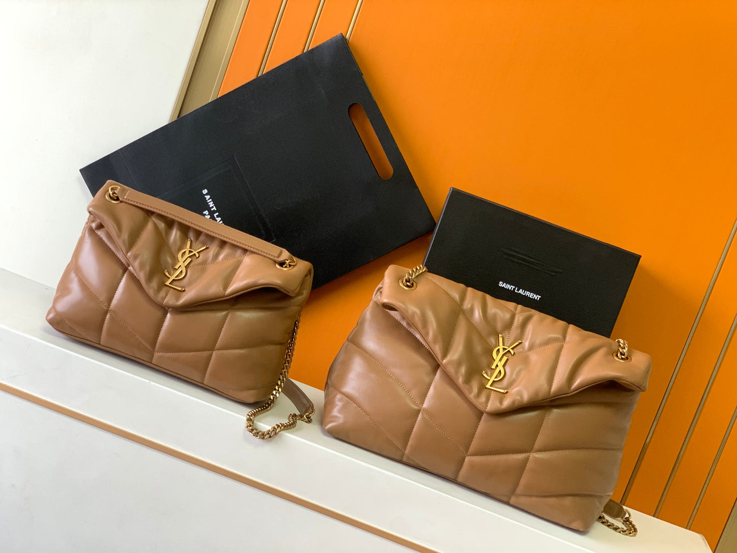 LOULOU PUFFER quilted lambskin bag 29CM~35CM new color caramel arrival! ! !