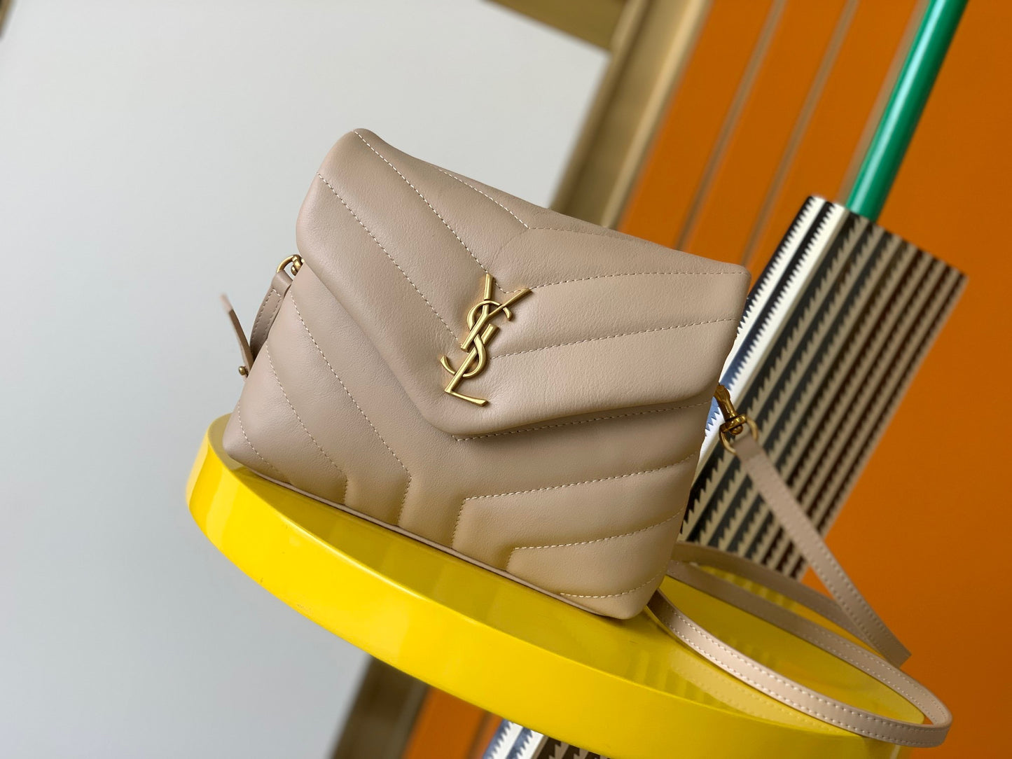 [Original leather] #𝑳𝒐𝒖𝑳𝒐𝒖#LouLou mini crossbody bag original leather version is here!